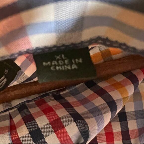 Orvis Men's Multi-Color Checkered Button-Down Twill Shirt - Picture 5 of 5